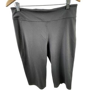 The North Face Capri Cropped Pants Womens M Pull On Elastic Waist Black Active